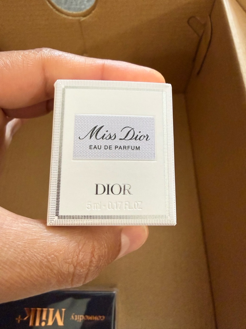 Dior Mini Perfume Box – White and Cream Accents